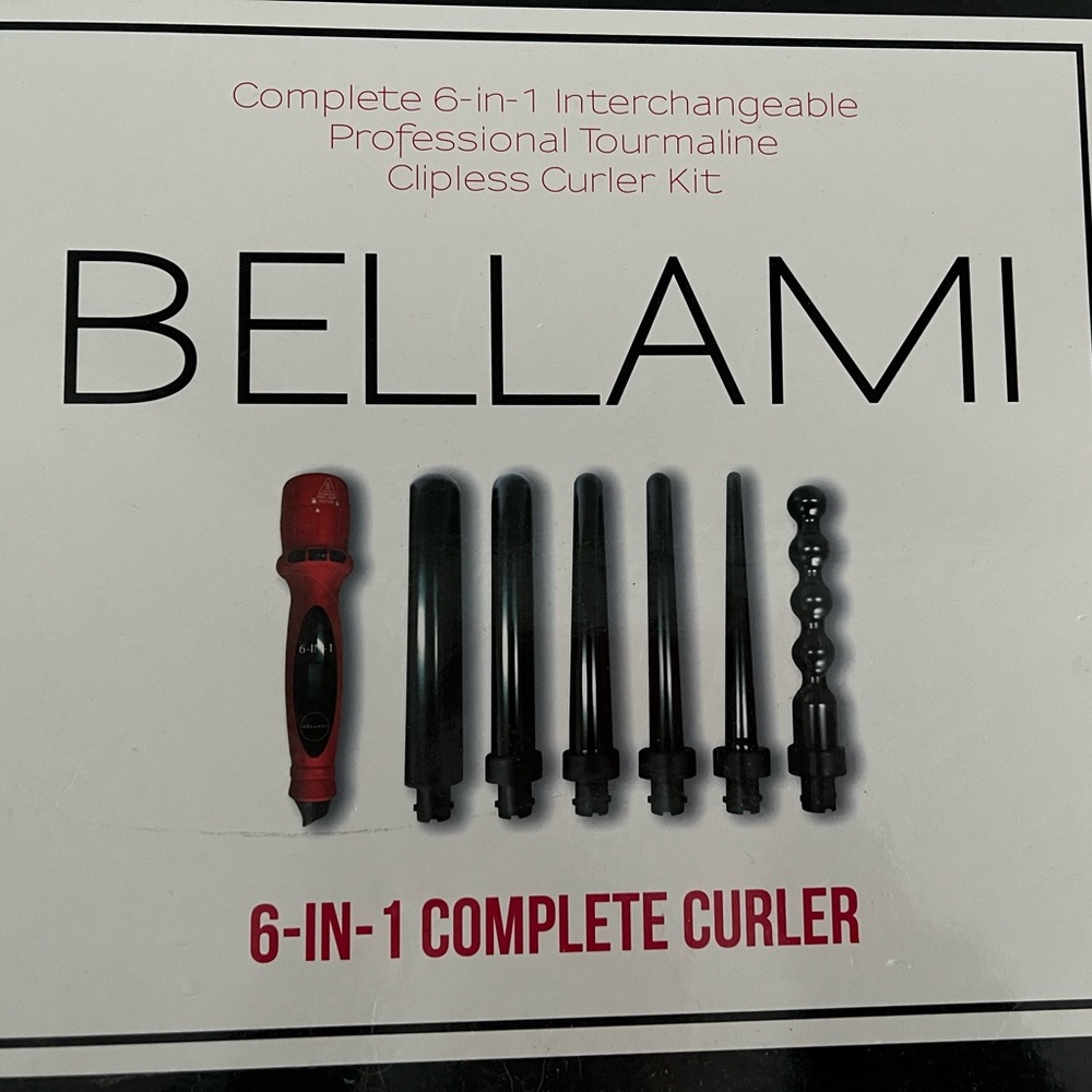 Bellami 6-in-1 Curling Wand Set
